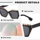 thumbnail image 3 of Gafas de sol de lujo modernas y vanguardistas de estilo europeo y americano con montura pequeña de ojo de gato, fabricadas en PC, 3 of 5