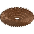 thumbnail image 3 of Ekena Millwork 24 3/4"OD x 3 1/4"ID x 1 7/8"P Eryn Ceiling Medallion (Fits Canopies up to 4"), Hand-Painted Polished Copper, 3 of 6