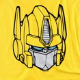 thumbnail image 2 of Transformers Optimus Head Women's T Shirt, Yellow, X-Large, 2 of 6
