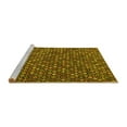 thumbnail image 2 of Ahgly Company Machine Washable Indoor Square Abstract Yellow Modern Area Rugs, 6' Square, 2 of 4