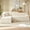 Beige|Left Chaise, variant on Aukfa 103" Oversized Boucle Cloud Sofa Deep Seat Boneless Couch with Square Tufted for Living Room, 2Pillows, Cream