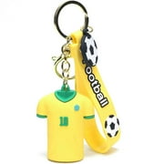 Neymar Football Jersey 3D Keychain - Vibrant Soccer Fan Accessory