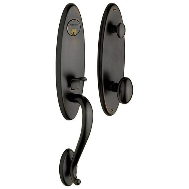Baldwin 85360102ENTR Blakely Handleset&44; Bronze Huilé-102