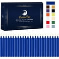thumbnail image 1 of 24 Pack Blue Spell Chime Candles \u2013 Premium Mini Unscented Taper Candles for Rituals, Prayer, Birthdays, Meditation, Altar, Spells, Chime Candles - 4 Inch Tall - Ideal for Witches, 1 of 7