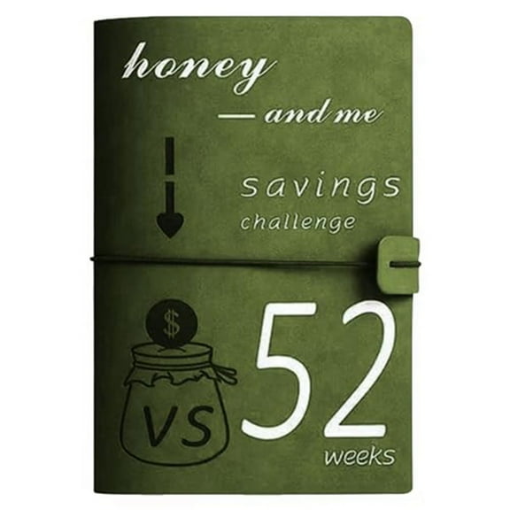 52 Week Money Saving Challenge Binder A5 Binder Inserts Cash Envelopes for A5 Binder, 2024 Reusable Budget Book Green,1 * money saving binder,Green
