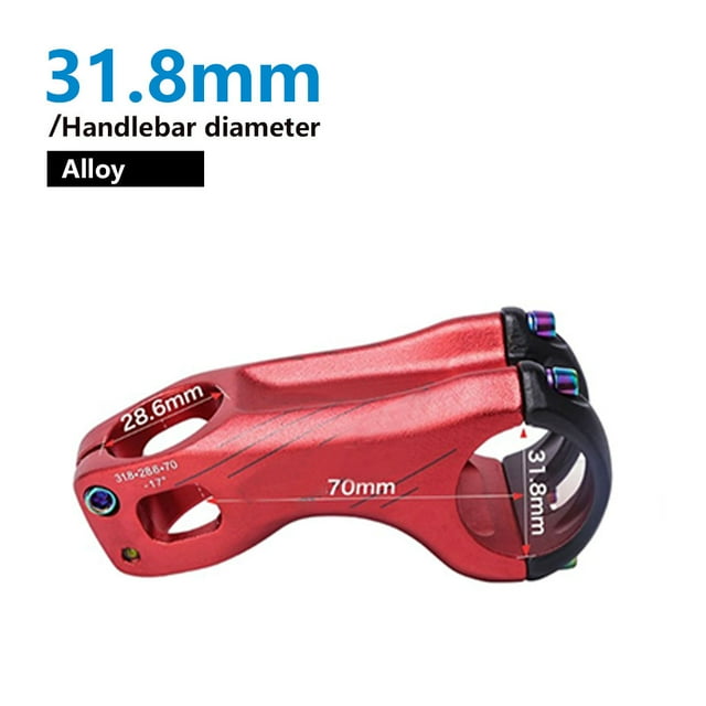 stanreset Bike Stem Universal Bicycles Component Modified Components Aluminum Alloy Handlebar Stems Outdoor Cycling Fitting Frame Stand Red70mm