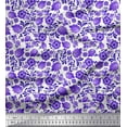 thumbnail image 1 of Soimoi Cotton Poplin Fabric Dot,Leaves & Floral Artistic Print Fabric by The Yard 56 Inch Wide, 1 of 1