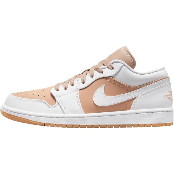 Men's Jordan 1 Low White/White-Hemp-Gum Yellow (DN6999 100) - 10.5