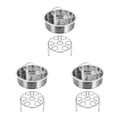 thumbnail image 1 of Billuyoard 3 Pieces/Set Steamer Rack Multifunctional Mirror Cooker Steam Fish Bun Accessories Polished Pressure Basket Meat Type1 NO1, 1 of 6