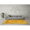 thumbnail image 3 of Ahgly Company Indoor Rectangle Geometric Yellow Traditional Area Rugs, 2' x 3', 3 of 4