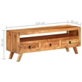 thumbnail image 3 of vidaXL TV Stand 43.3"x11.8"x15.7" Solid Wood Acacia, 3 of 7