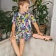 thumbnail image 4 of Balery Llamas Colorful Conjunto de Pijama Infantil de Manga Corta con Estampado – Ropa de Dormir de Algodón Suave-4X-Large, 4 of 6