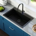 thumbnail image 4 of Karran  QT-812 Top Mount 33 in. Large Single Bowl Quartz Kitchen Sink Kit White, 4 of 5