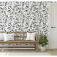 thumbnail image 5 of S4sassy Self Adhesive Wallpaper, Vintage Bird & Blossom Wallpaper, Black Removable DIY Vinyl Wall Covering, Peel and Stick Contact Paper for Entryway accent Wall, Easy Home Decor Solution (25"x240"), 5 of 9