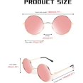 thumbnail image 6 of FEISEDY John Lennon Retro Round Polarized Sunglasses Women Men Spring Hinge Metal Frame B2528, 6 of 13