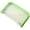 Green, variant on Clear Pencil Pouch,Makeup Bag,8.50"x4.8",Durable Water-Resistant Pencil Bags with Zipper,Portable Travel Toiletry Bags,Multi-use Transparent Pouch for Stationery,Office & Travel Supplies(Yellow)