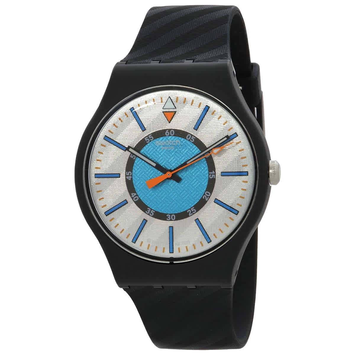 Swatch Skinsnow White Silicone Skin Unisex Watch SVUW101
