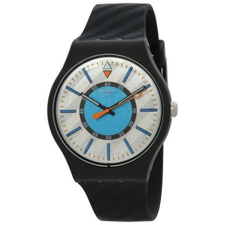 Swatch SB05K400 Unisex Blinded By Neon Semi Skeleton Dial
