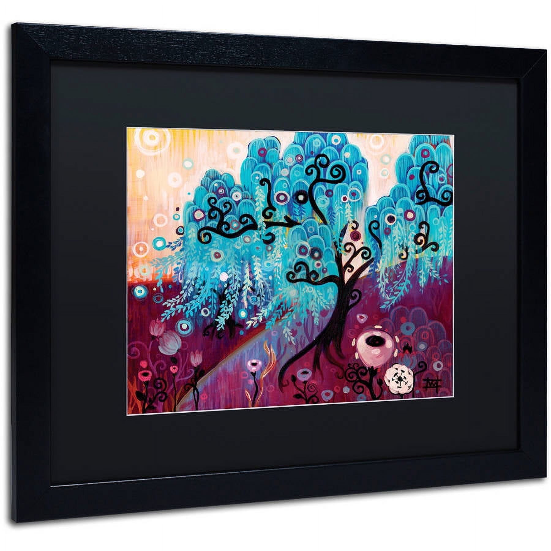 Trademark Fine Art "33" Canvas Art by Natasha Wescoat, Black Matte, Black Frame