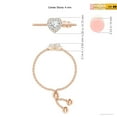 thumbnail image 4 of ANGARA Lab Grown Heart-Shaped Diamond Bolo Ring with Halo for Women in 14K Rose Gold (Size-4mm| Color-F-G| Clarity-VS) | April Birthstone, Anniversary, Jewelry Gift for Women | Lab-Grown Diamond Ring, 4 of 6