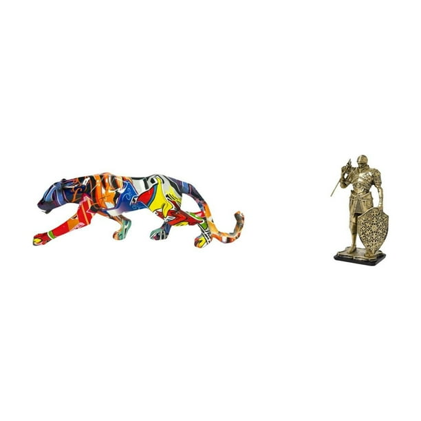 esculturas,estatua de figura decorativa andante,Figura de escritorio,Figura decorativa de caballero,escultura,artesanía,decoración de escritorio,Arte decorativo coleccionable para el hogar y