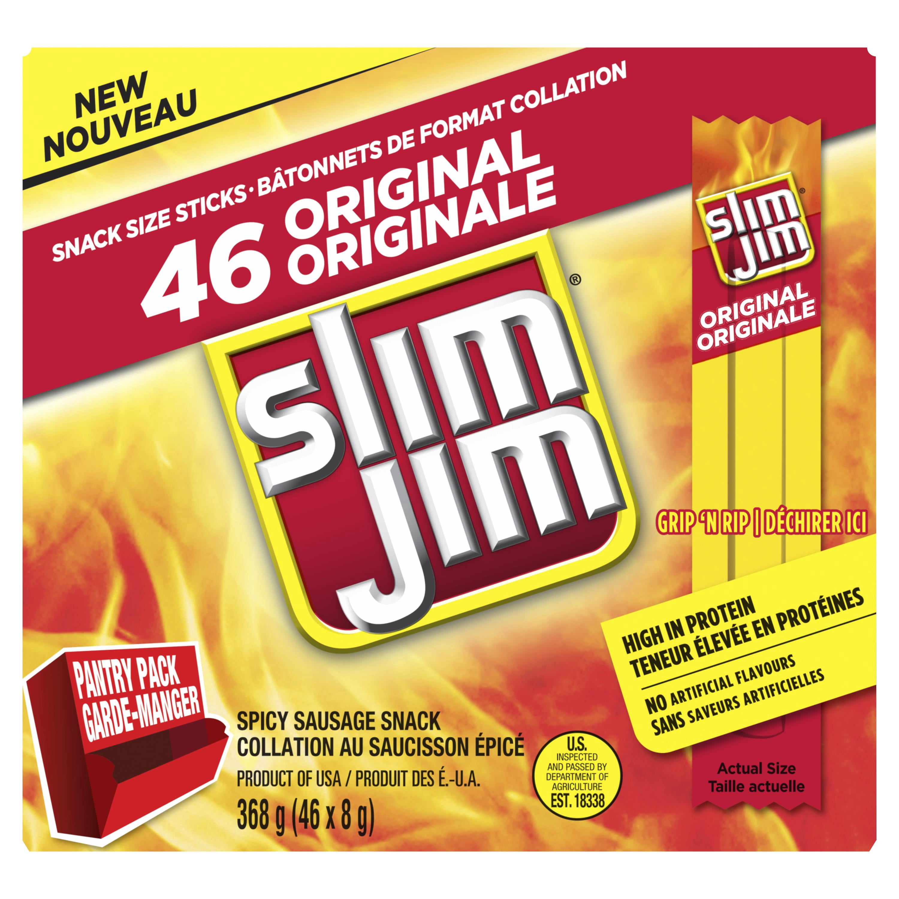 Slim Jim Pantry Pack Original 46ct (46 x 8g), 368g