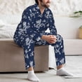 thumbnail image 6 of KLL Dragon Sleepwear Mens Flannel Pajamas,Long Cotton Pj Set, 6 of 7