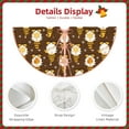 thumbnail image 3 of Fotbe Flowers And Gnomes Bees Pattern Christmas Tree Skirt, Tree Skirts Plush Christmas Decorations, Christmas Tree Skirts Xmas Decorations Holiday Party Decor-48", 3 of 6