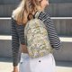 thumbnail image 5 of Disketp Daisy print Canvas Backpack Lightweight Travel Daypack Student Rucksack Laptop Backpack-Medium, 5 of 5