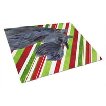 Caroline's Treasures Scottish Terrier Candy Cane Holiday Christmas Glass Cutting Board Large