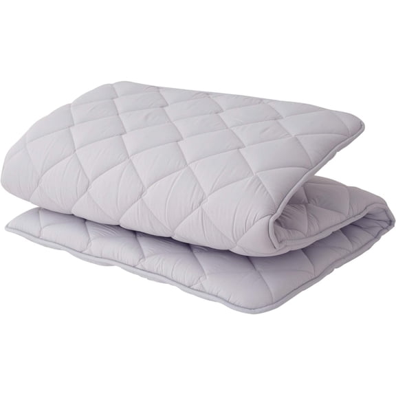 RevoGlow Commerce Japanese Futon Mattress -CLASSE III- (New Type CLASSE), Shikifuton, Twin-XL Firm Gray, Made in Japan