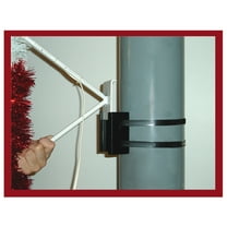 Vickerman 3' Snowburst Commercial Pole Decoration With 30 LED Pure White Lights.