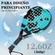 thumbnail image 5 of CAMEWIN Raqueta de Pádel con Funda de Pádel Profesional con Superficie de Fibra de Carbono y Núcleo de Espuma Flexible de Memoria EVA para Principiantes con Cubierta, 5 of 8