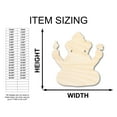 thumbnail image 2 of Unfinished Wood Ganesha Shape - Craft - up to 46" 4" / 1/4", 2 of 5