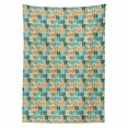 thumbnail image 2 of Flip Flop Tablecloth, Upside down Horizontally Aligned Pairs of Sandals Summer Vacation Theme, Rectangle Satin Table Cover Accent for Dining Room and Kitchen, 60" X 84", Multicolor, by Ambesonne, 2 of 2