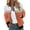Orange03, variant on Jackets for Women Lightweight Transition Color Block Pilot Jacket Fall Zipper Jackets Fashion Long Sleeve Windbreaker with Pockets Green XXL