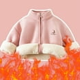 thumbnail image 2 of Afdoent Girls Winter Jacket Girls Reversible Jacket Winter Warm Outerwear Cozy Kids Lined Coat For 11-12 Years, 2 of 7