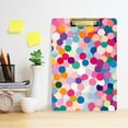 thumbnail image 2 of FORMRS Acrylic Clipboard with Low Profile Clip Standard A4 Letter Size, 12.5" x 9", Light Colorful Circles, 2 of 8