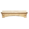 thumbnail image 6 of Pearl Mantels Celeste Versatile Hand Distressed and Hand Finished Premium Pine Wood Mantel Shelf, Antique Finish, 48"L & 9.5"D, Hang Alone, with Corbels or with Corbels and Arch (Included), 6 of 6
