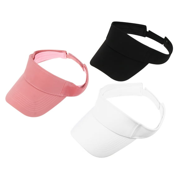 Yageerya 3pcs Sports Visors Sun Hats Summer Spring Men Women Sports Hats Outdoor Hats