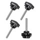 thumbnail image 1 of Uxcell 4-Pack Perillas de Sujeción en Estrella, Tornillo de Mano de Rosca Macho M6x40mm Reemplazo [31mm, Negro], 1 of 1