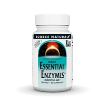 Source Naturals Essential Enzymes 500 mg Vegetarian Capsules, 60 Count