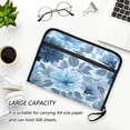 thumbnail image 6 of Organ Folder 14.2 x 0.8 x 10.6 Inches 13 Separate Pockets A4 Size Documents Folder A Sort Storage File Manager For The Home Office Calm Light Blue Floral Pattern, 6 of 7