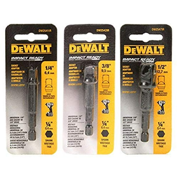 Dewalt impact driver online socket adapter set