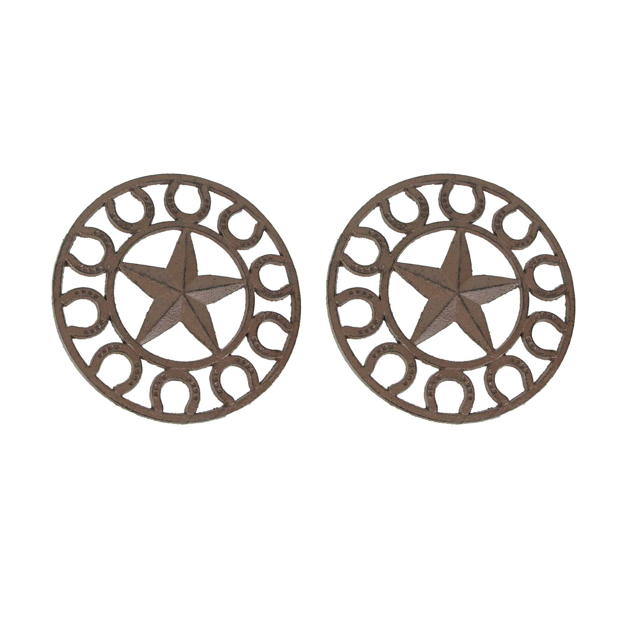 Cast Iron Texas Lone Star with Round Border 