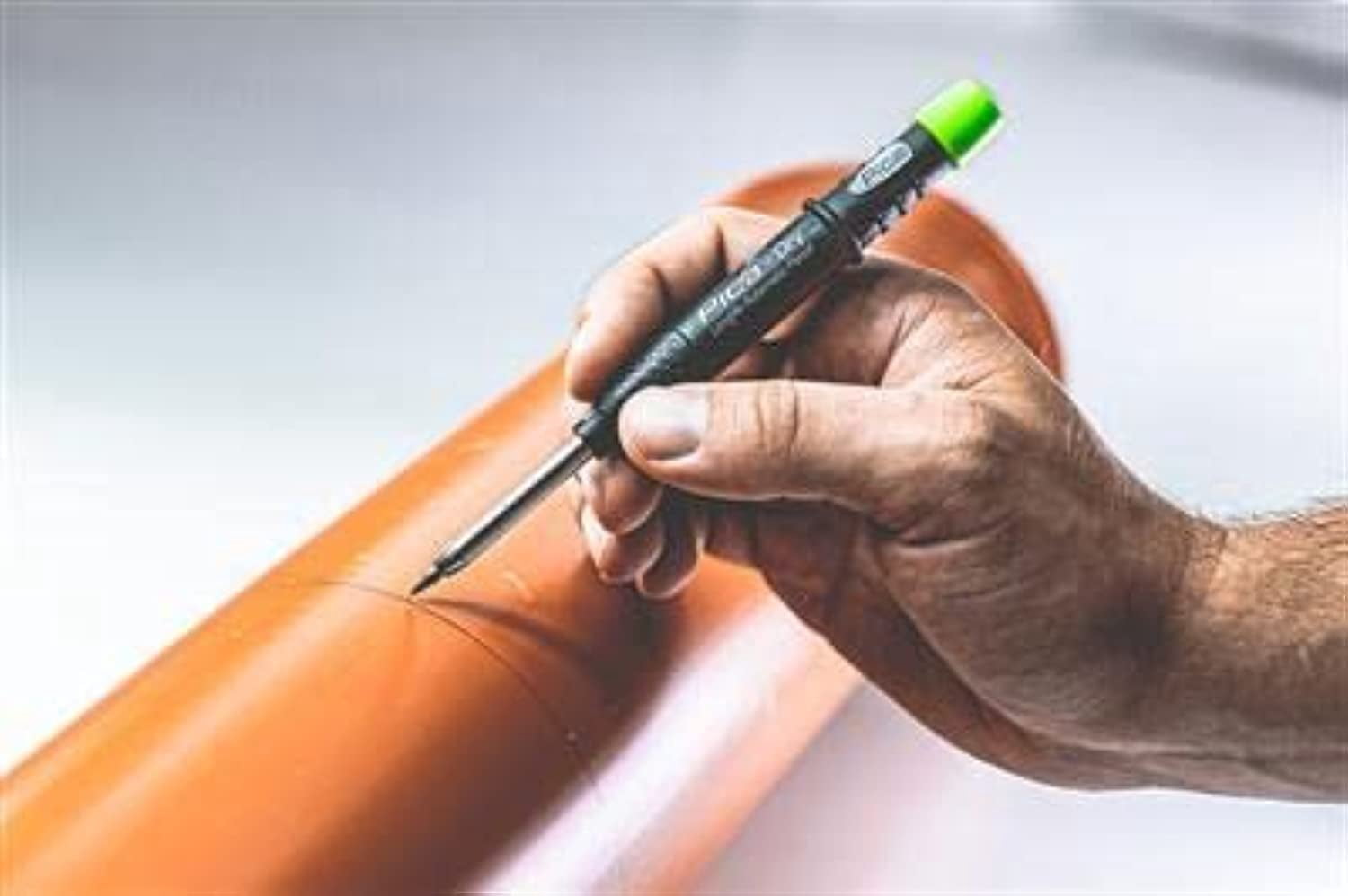 Pica DRY Automatic Pencil + Pica DRY Refill Set for Joiners, Graphite H (10 Leads)