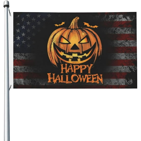 Happy Halloween Scary Pumpkin 3x5 Double Sided Flag Fade Resistant Banner Polyester Flag with 2 Brass Grommets For Indoor Outdoor7