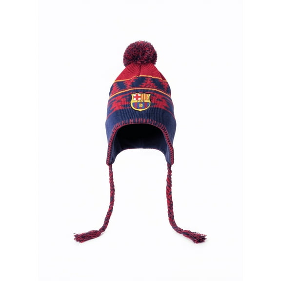 Rhinox FC Barcelona Peruvian Winter Beanie, Acrylic, One Size