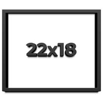 10x40 Shadow Box Frame Black | 1 inches Deep Real Wood Contemporary ...