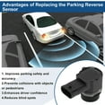 thumbnail image 4 of Sensores de estacionamiento de reversa Unique Bargains No.968912S000 para Hyundai Santa Fe 2013-2016 Sensor de asistencia de estacionamiento negro 1 Pc, 4 of 6